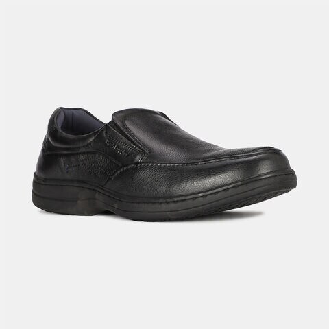 Hush Puppies Black Slip On Formal Shoes For Men